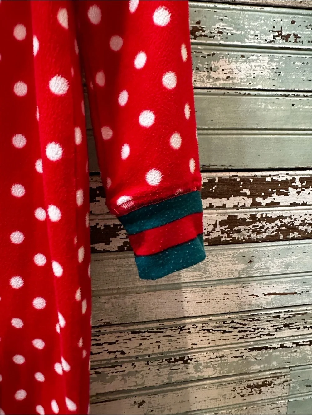 Matilda Jane Bear Hood Children’s Red Polka Dot Pajama Onesie Pajama Outfit